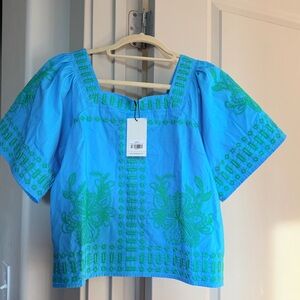 Avara Valencia Top In Blue